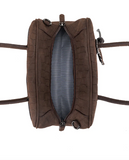 Black Caviar Designs Lucinda Handbag Tote - Croc Coffee