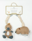 Stroller Toy 2pk - Platypus & Wombat