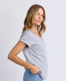 Foxwood Vee Tee - Marle Grey