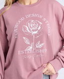 Foxwood Established Rose Crew - Dusty Rose