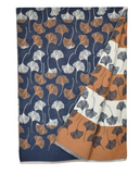 Reversible Multi Gingko Scarf - Denim