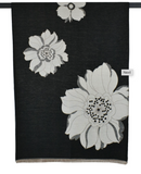 Reversible Floral Scarf - Black