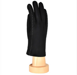 Stitching Pattern Gloves - Black