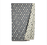 Reversible Multi Polka Dots Scarf - Grey