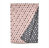 Reversible Multi Polka Dots Scarf - Pink