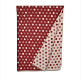 Reversible Multi Polka Dots Scarf - Red