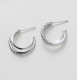 Zafino Celeste Hoop Silver