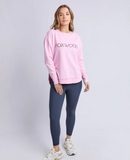 Foxwood Simplified Metallic Crew - Bright Pink