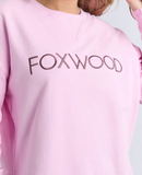 Foxwood Simplified Metallic Crew - Bright Pink