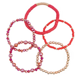 Kiki Bracelet Set - Crimson Dream