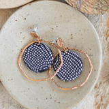 Kiki Earrings - Monochrome Clay Hoops