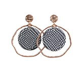 Kiki Earrings - Monochrome Clay Hoops
