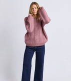 Foxwood Josie Crew Knit - Dusty Rose