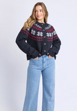 Foxwood Verbier Knit Crew - Dark Sapphire