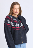 Foxwood Verbier Knit Crew - Dark Sapphire