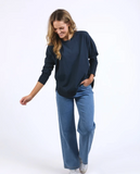 Foxwood Farrah Long Sleeve - Navy