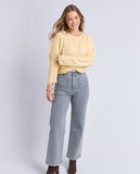 Foxwood Sarah Wide Leg Jean - Washed Grey