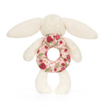 Jellycat - Blossom Cream Bunny 'Berry' Ring Rattle