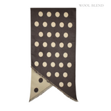 Reversible Polka Dots Scarf - Coffee