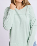 Foxwood Jayne Throw on Top - Subdued Mint