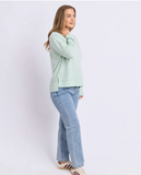 Foxwood Jayne Throw on Top - Subdued Mint