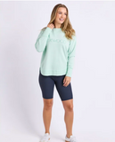 Foxwood Simplified Crew- Pale Mint