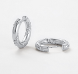 Zafino Earrings Alannah Hoop - Silver