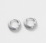 Zafino Earrings Paris Huggies - Silver