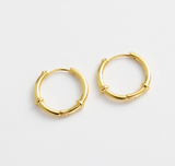 Zafino Earring - Tessa Hoop - Gold