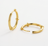 Zafino Earring - Tessa Hoop - Gold