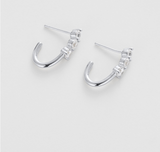 Zafino Earring Mara Hoop - Silver