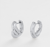 Zafino Earrings - Tia Huggie - Silver