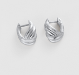 Zafino Earrings - Tia Huggie - Silver