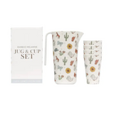 Saddle & Bloom Bamboo Melamine Cup & Jug Set