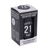 Celebration 21st Insulated Drink Cooler & Badge Set