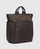Louenhide Bronx  Nylon Backpack - Chocolate