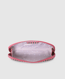 Louenhide Jayne Stripe Makeup Bag - Green/Bubblegum Pink