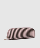 Louenhide Jayne Stripe Makeup Bag - Pink / Chocolate