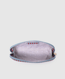 Louenhide Jayne Stripe Makeup Bag - Red/ Sky blue