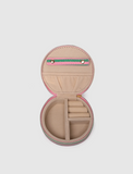 Louenhide Sisco Stripe Jewellery Box - Green/Bubblegum Pink
