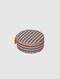 Louenhide Sisco Stripe Jewellery Box - Green/Bubblegum Pink
