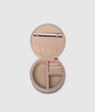 Louenhide Sisco Stripe Jewellery Box - Pink/ Chocolate
