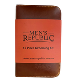 Men's Grooming Kit - 12 Pieces in Zipper Bag