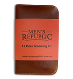 Men's Grooming Kit - 12 Pieces in Zipper Bag