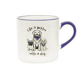 Mug - Loved By My Life Is Better With A Dog