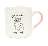 Mug - Loved By My Life Is Better With A Cat