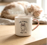 Mug - Loved By My Life Is Better With A Cat
