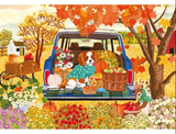 Jigsaw Puzzle - Dog In The Car Shanya Bharti 1000pc
