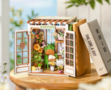 Robotime DIY Bookends Kit - Secret Bloomy Nook