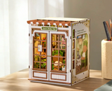 Robotime DIY Bookends Kit - Secret Bloomy Nook